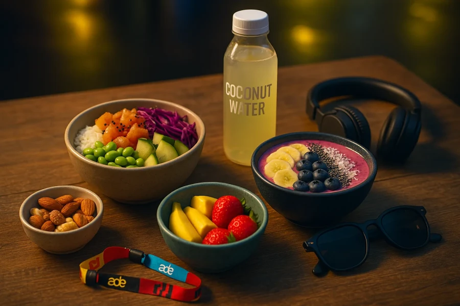 Powerfood tijdens ADE: kleurrijke bowls, kokoswater en snacks met festival vibe - My Daily Favorite