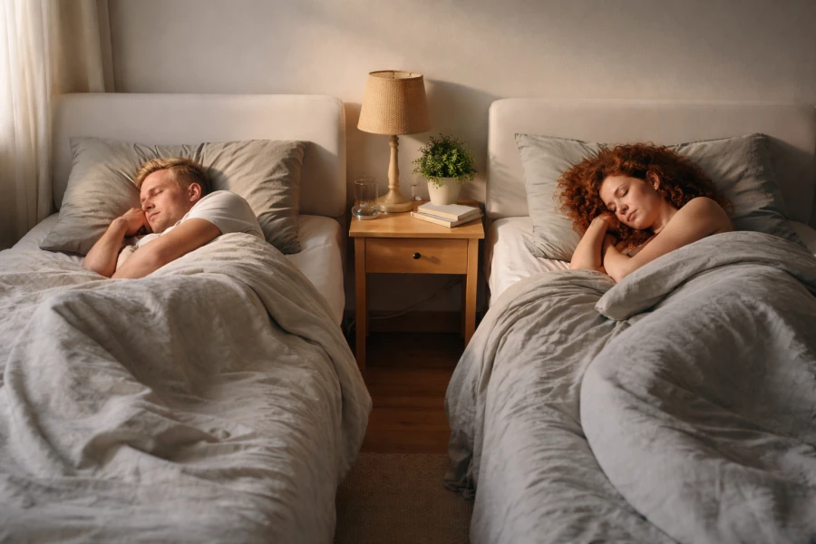 Apart slapen geen taboe meer: 41% van de stellen doet het