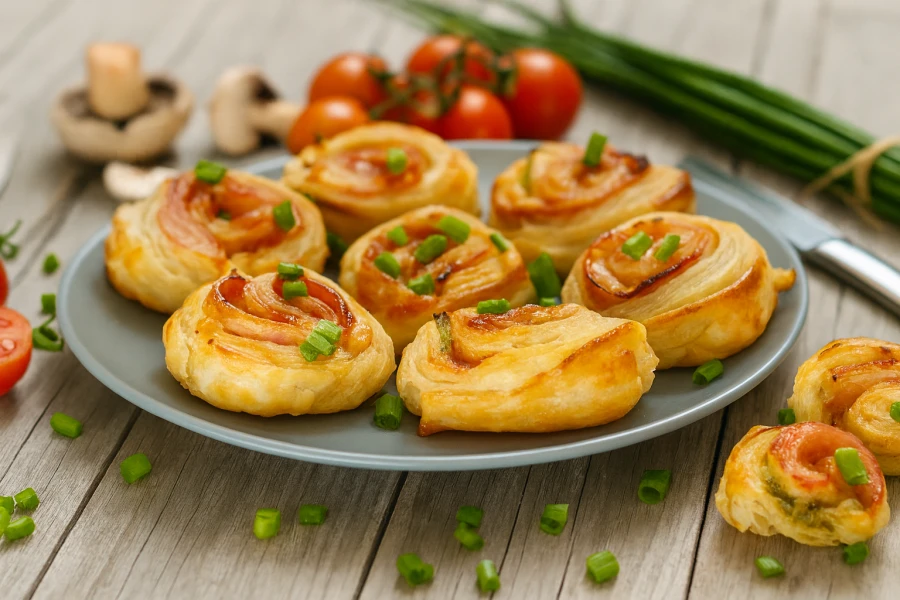 Bladerdeeghapjes met kaas en pesto: Een heerlijke snack voor elke gelegenheid
