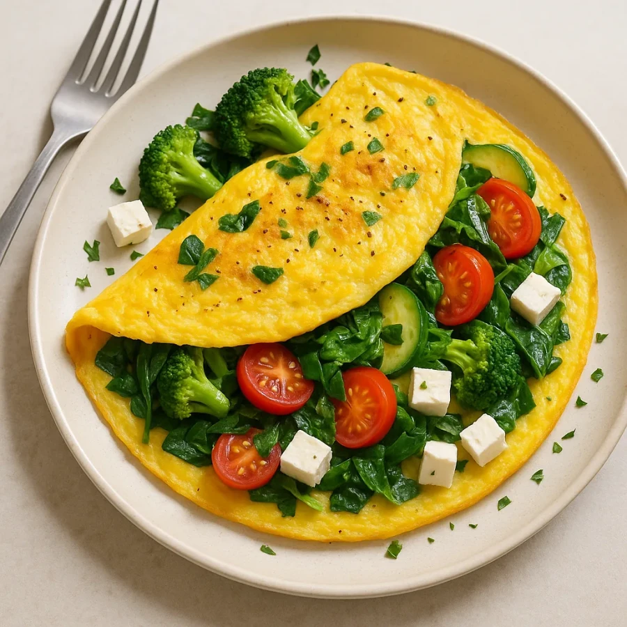 Groente-omelet met feta - My Daily Favorite