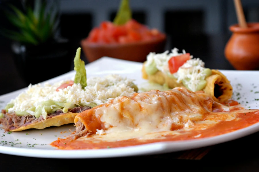 Heerlijke Mexicaanse enchiladas