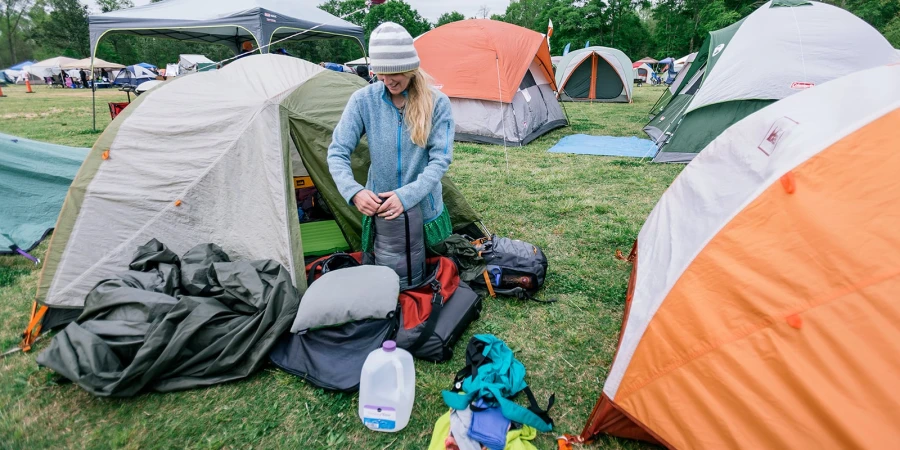 Kamperen op een festival