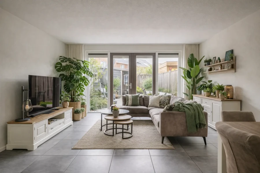 Lichte woonkamer met mooie planten | My Daily Favorite