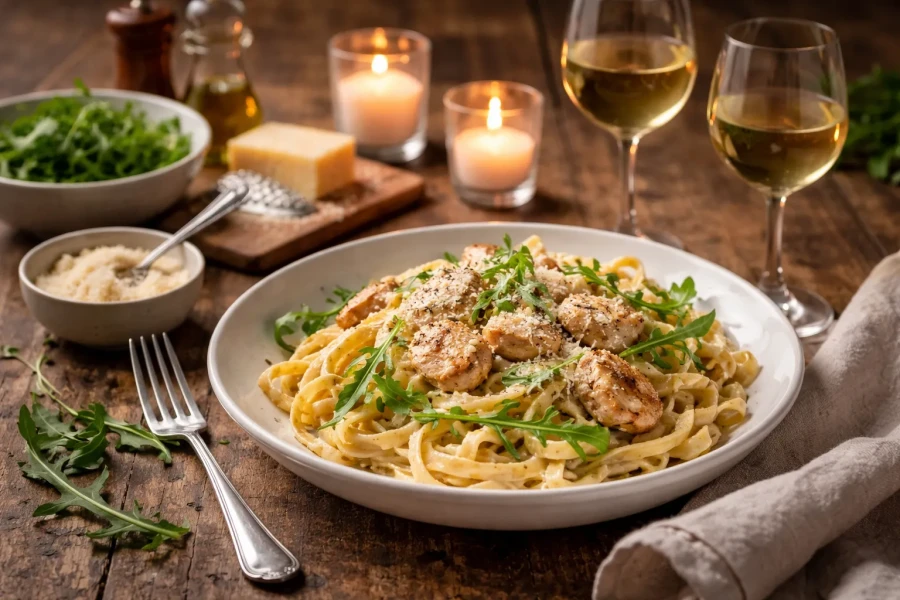 Veilig gerecht voor een date: romige pasta (20 min recept)