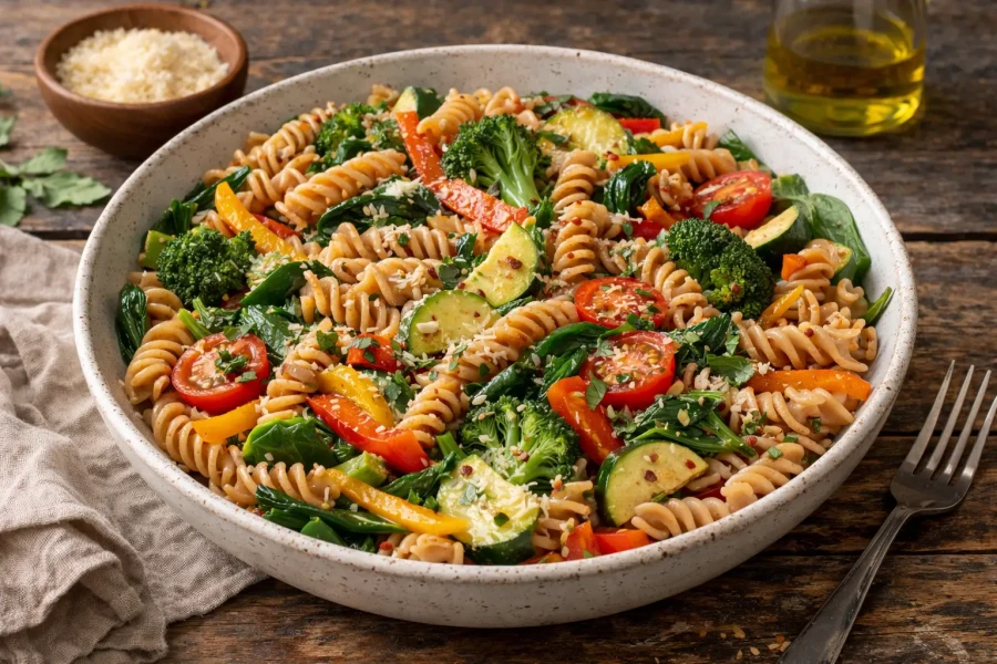 Snel op tafel: volkoren pasta met groenten | My Daily Favorite