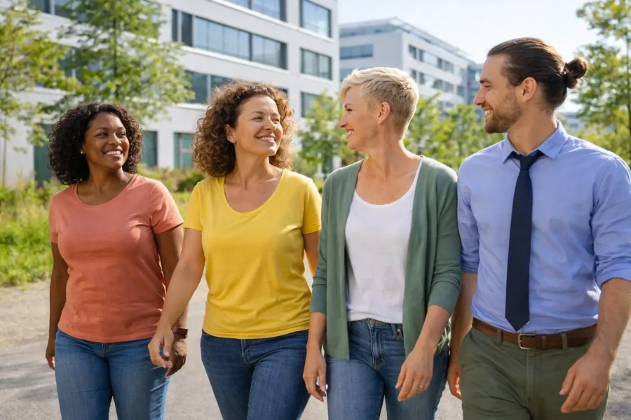 Maak een wandeling met je collega's om te genieten van de zon | My Dailyt Favorite